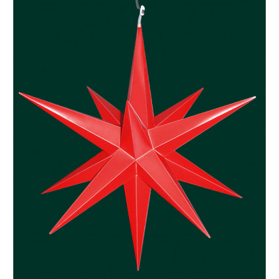 Weihnachtsstern für außen, rot