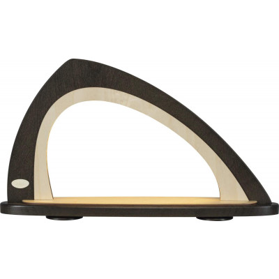 LED Leerbogen asymmetrisch braun/natur - 52 x 30 cm