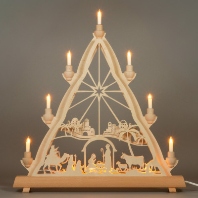 Schlick+Türk Doppel-Lichterspitze Fensterdreieck Heilige Nacht