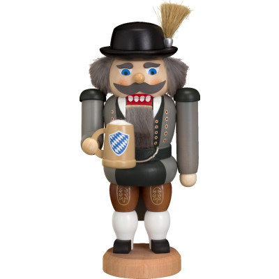 Seiffener Volkskunst Nussknackerfigur Bayer