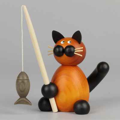 Kater Bommel mit Fisch