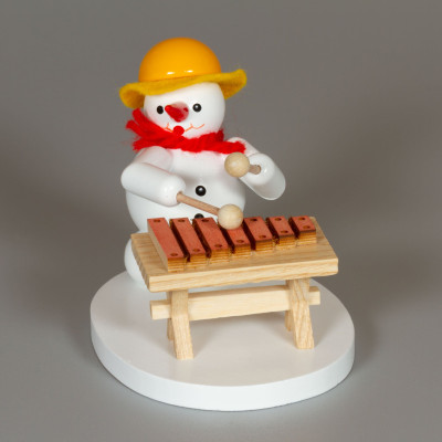 Schneemannkapelle Schneemann mit Tischxylophon 