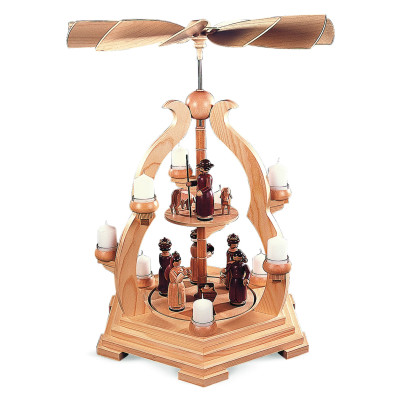 Teelicht-Bogenpyramide Heilige Geschichte