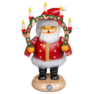 Müller Räuchermann Weihnachtsmann mit Kerzenbogen