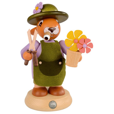 Müller Räucherhase Gärtner farbig, groß