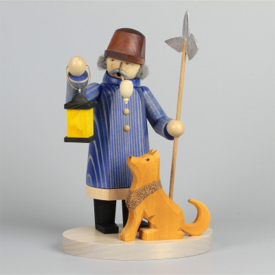 Räuchermann Nachtwächter mit Hund