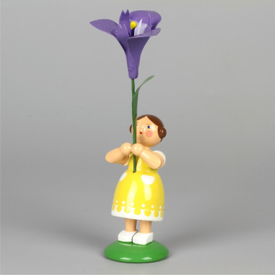 Blumenkind Mädchen mit Iris