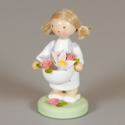 Flade Mädchen mit Lilien