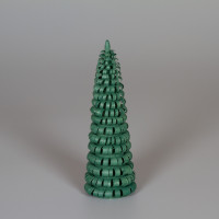 Erzgebirgischer Spanbaum Ringelbaum grün - 11 cm