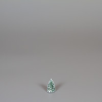 Erzgebirgischer Spanbaum Ringelbaum grün/weiß - 2 cm