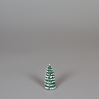 Erzgebirgischer Spanbaum Ringelbaum grün/weiß - 4 cm 