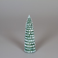 Erzgebirgischer Spanbaum Ringelbaum grün/weiß - 10 cm
