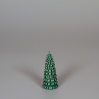 Erzgebirgischer Spanbaum Ringelbaum grün - 6 cm
