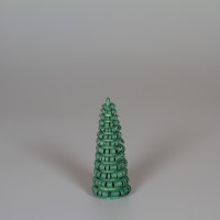 Erzgebirgischer Spanbaum Ringelbaum grün - 7 cm