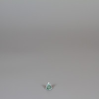 Erzgebirgischer Spanbaum Ringelbaum grün/weiß - 1 cm