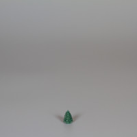 Erzgebirgischer Spanbaum Ringelbaum grün - 1,5 cm