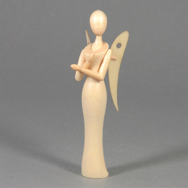 Sternkopf-Engel aus Kirsche klein - Erzgebirgskunst Drechsel